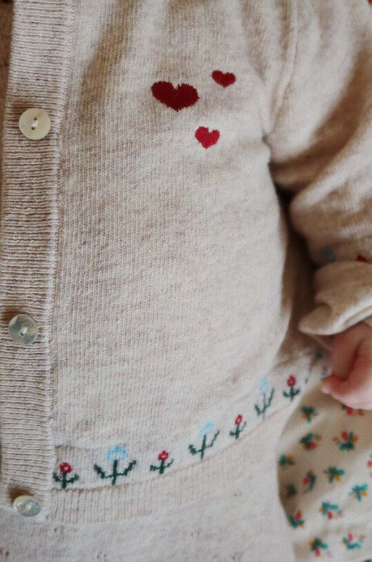 Дитячий вовняний кардиган Konges Sløjd ELI KNIT CARDIGAN KS101493