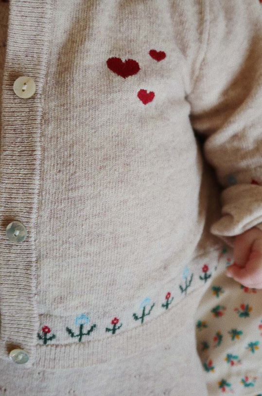 Dětský vlněný kardigan Konges Sløjd ELI KNIT CARDIGAN KS101493