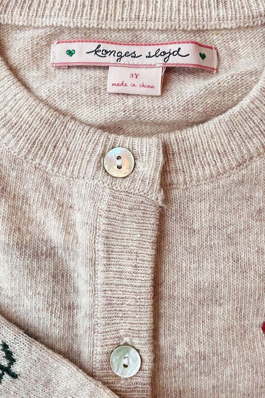 Konges Sløjd kardigan wełniany dziecięcy ELI KNIT CARDIGAN KS101493