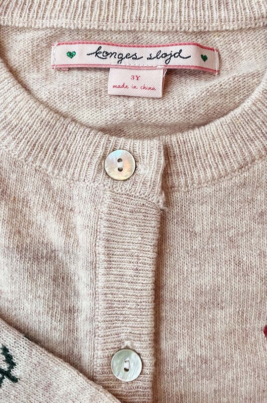 Dětský vlněný kardigan Konges Sløjd ELI KNIT CARDIGAN KS101493