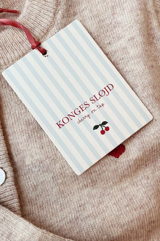Дитячий вовняний кардиган Konges Sløjd ELI KNIT CARDIGAN KS101493