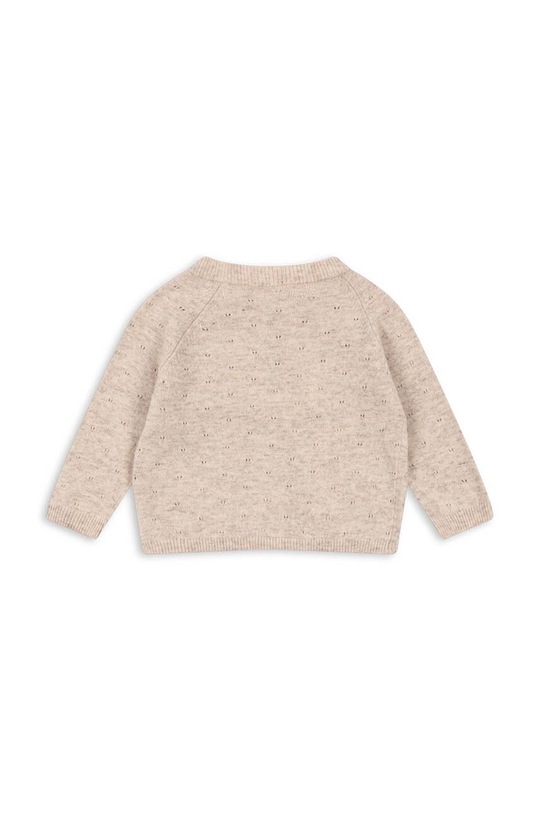 Dětský vlněný kardigan Konges Sløjd MINO KNIT CARDIGAN KS101614 béžová AW24
