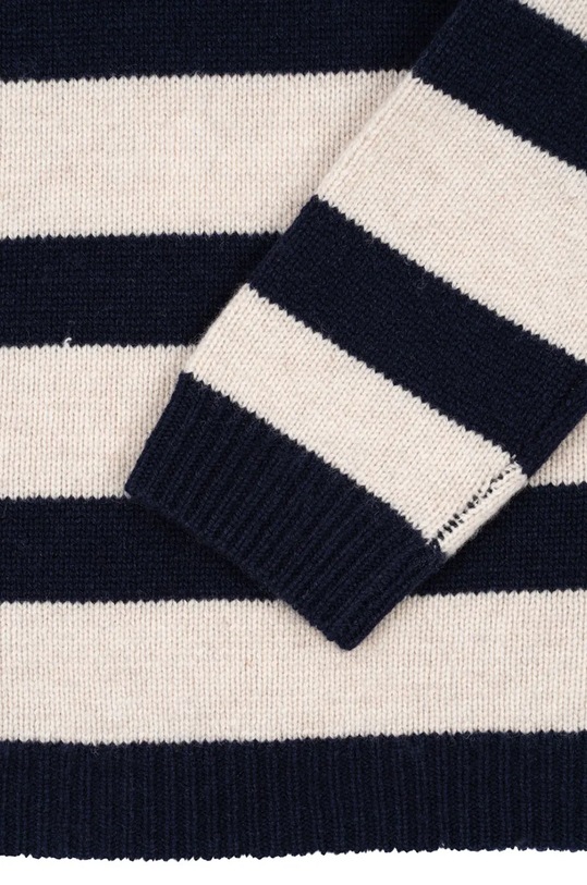 Детски вълнен пуловер Konges Sløjd VITU KNIT BLOUSE тъмносин KS101728