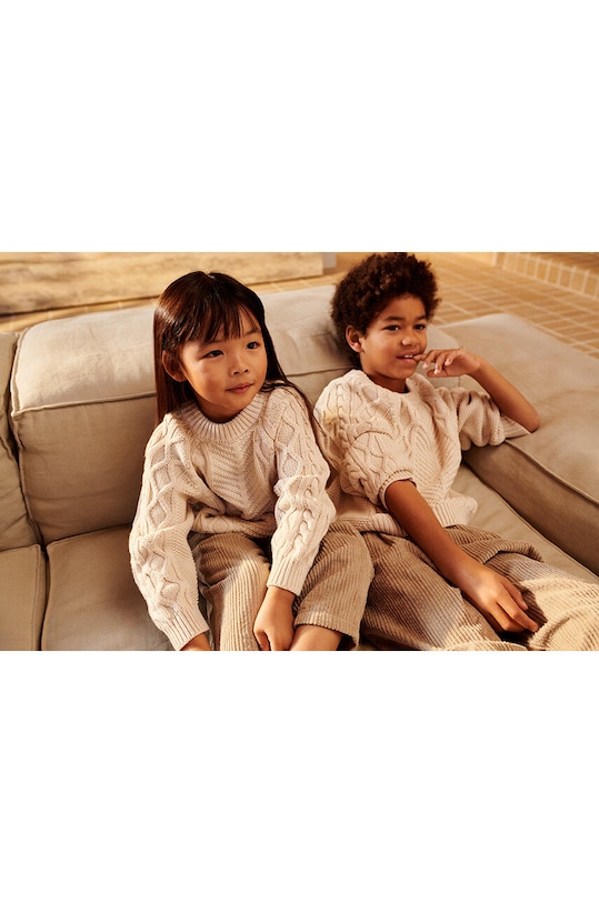 Otroški volneni pulover Liewood Callio Knit Jumper LW19165