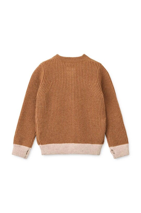 Мальчик Детский шерстяной кардиган Liewood Tiago Knit Cardigan LW19166 коричневый