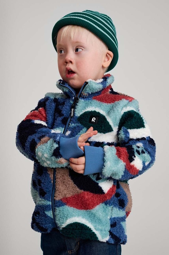 Dětská mikina Reima Turkkinen bez kapuce modrá 5200288A.9BYH