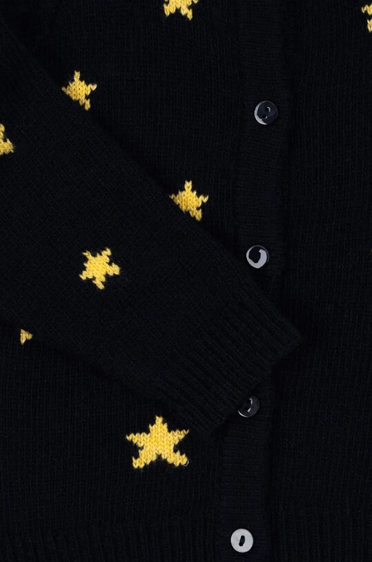 Dětský vlněný kardigan Konges Sløjd BELOU KNIT CARDIGAN námořnická modř KS101894