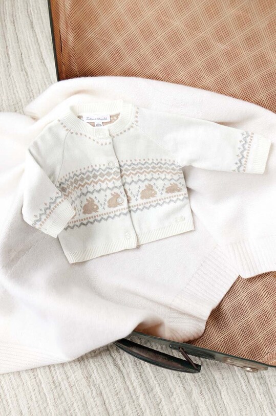 Tartine et Chocolat cardigan neonato/a medio spessore beige TZ18030.53.74