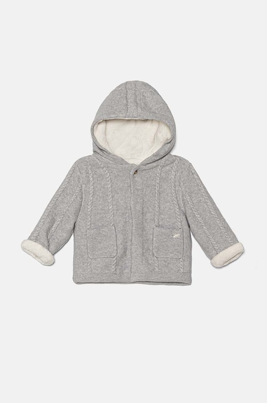 Tartine et Chocolat cardigan din amestec de lână pentru bebeluși TZ40000.80.86 gri AW24