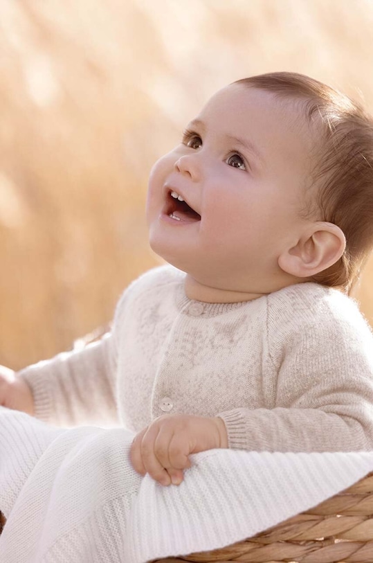 Tartine et Chocolat cardigan bebe cu modele bej TZ18010.67.74