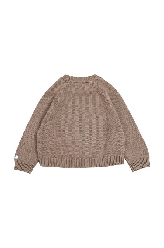 Мальчик Хлопковый свитер для младенцев Donsje Loeke Sweater Bear 3026002. коричневый