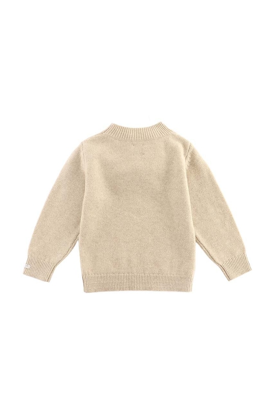 Chłopiec Donsje sweter wełniany dziecięcy Denn Merino Wool Sweater Bear 4083501.98.128 beżowy