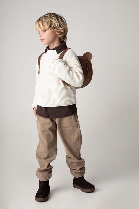 Dětský bavlněný svetr Donsje Liella Sweater bílá 4087300.