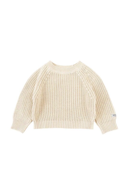Хлопковый свитер для младенцев Donsje Jade Sweater 4090200. бежевый AW24