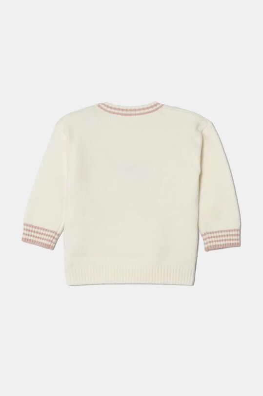 United Colors of Benetton pulover din amestec de lână pentru bebeluși 1WUAB1012.W.Seasonal bej AW24
