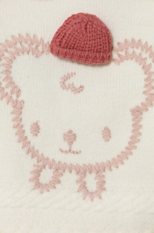 CHLAPEC Dětský svetr s příměsí vlny United Colors of Benetton 1WUAB1012.W.Seasonal béžová