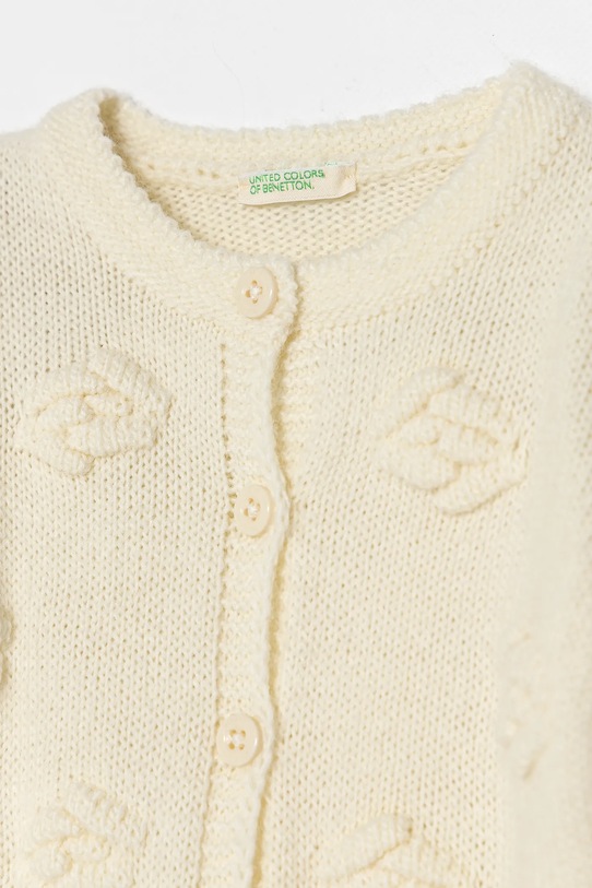 Мальчик Детский кардиган с примесью шерсти United Colors of Benetton 1076A500X.W.Seasonal бежевый