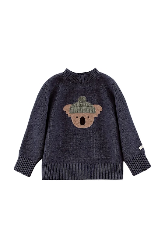 Παιδικό μάλλινο πουλόβερ Donsje Denn Merino Wool Sweater Koala 4083503.98.128 σκούρο μπλε AW24