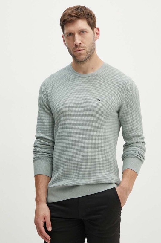 Calvin Klein sweter pozostałe zielony K10K113031