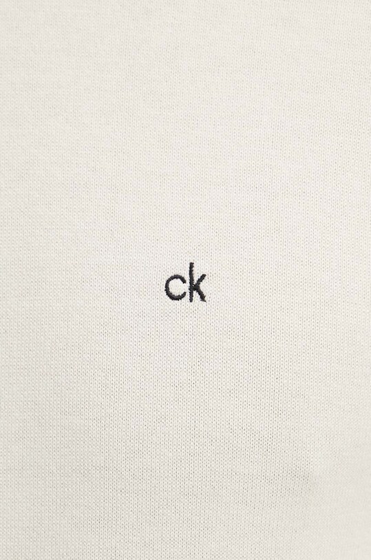 Светр з домішкою шовку Calvin Klein K10K113549 бежевий