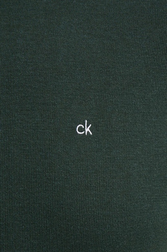 Calvin Klein pulover din amestec de mătase K10K113549 verde