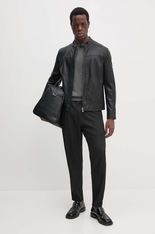 Calvin Klein sweter z domieszką jedwabiu K10K113549 szary AW24