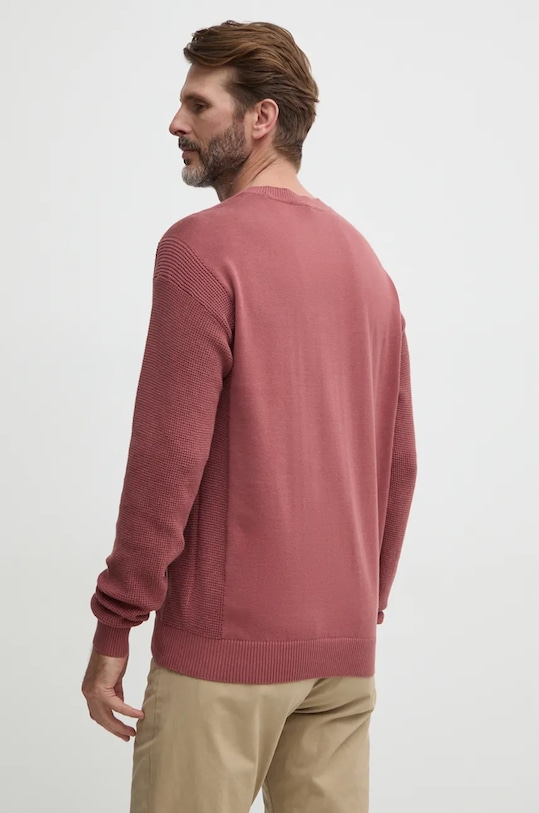 Ρούχα Βαμβακερό πουλόβερ Calvin Klein Jeans J30J325671 μπορντό