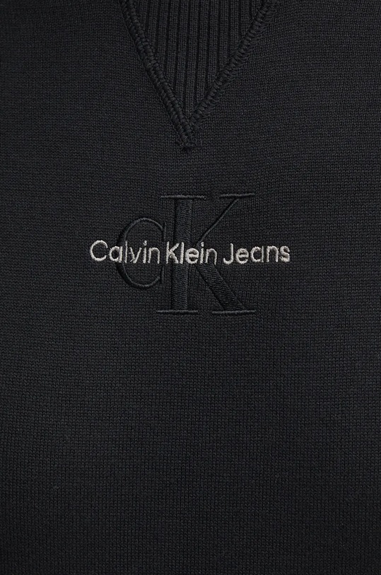 Bavlnený sveter Calvin Klein Jeans J30J325671 čierna