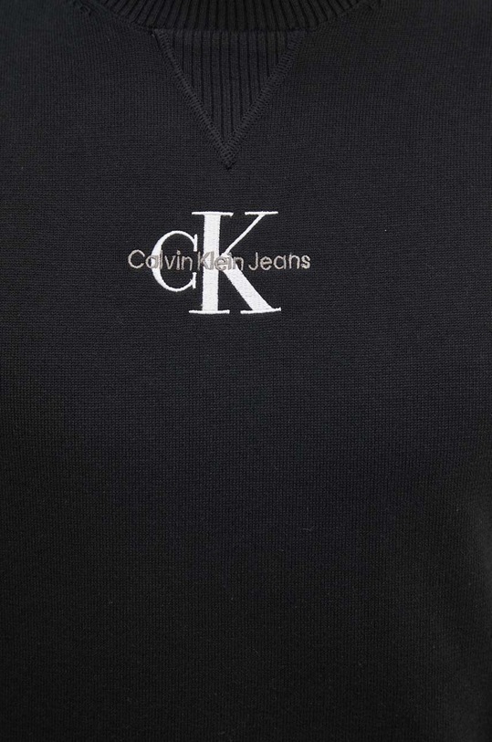 Calvin Klein Jeans pulover de bumbac J30J325671 negru