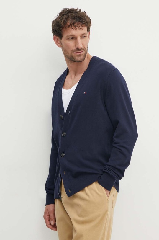 Tommy Hilfiger kardigan pozostałe granatowy MW0MW31214