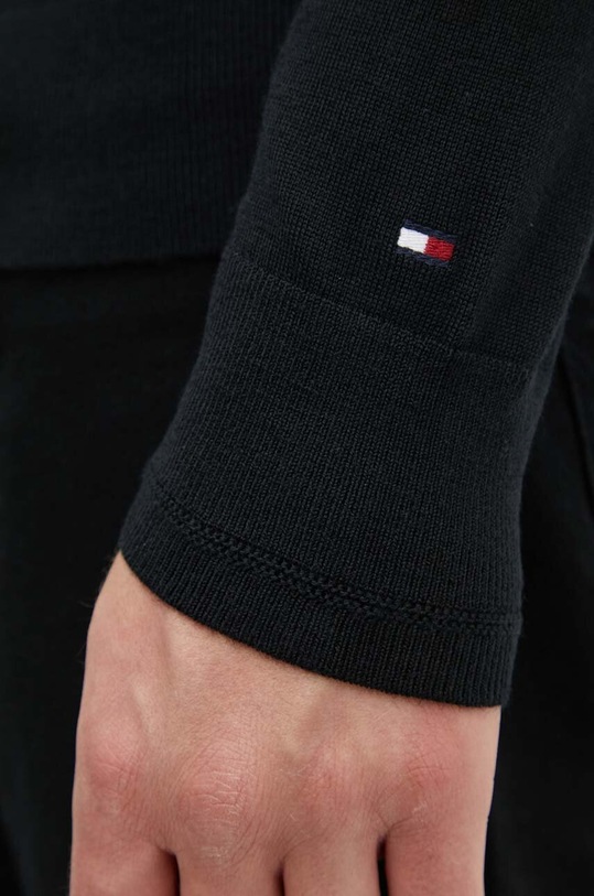 Vlněný svetr Tommy Hilfiger MW0MW33128 černá