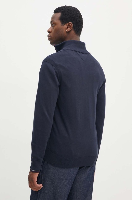 Odzież Tommy Hilfiger kardigan bawełniany MW0MW35855 granatowy