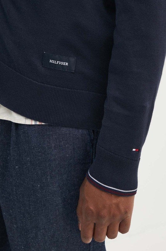 Tommy Hilfiger kardigan bawełniany MW0MW35855 granatowy