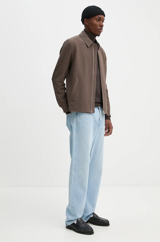 Vlněný svetr Les Deux LDM310114 hnědá AW24