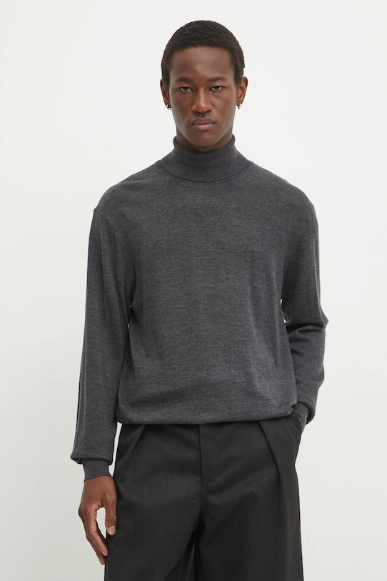 Les Deux sweter wełniany szary LDM310114