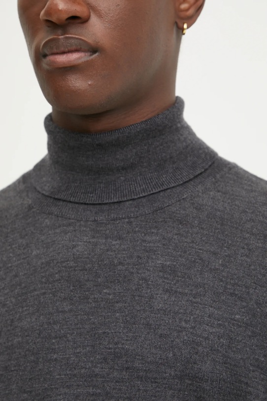 Les Deux sweter wełniany LDM310114 szary