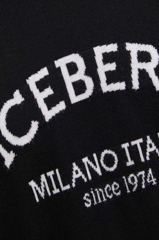 Iceberg sweter wełniany A001.9005 czarny