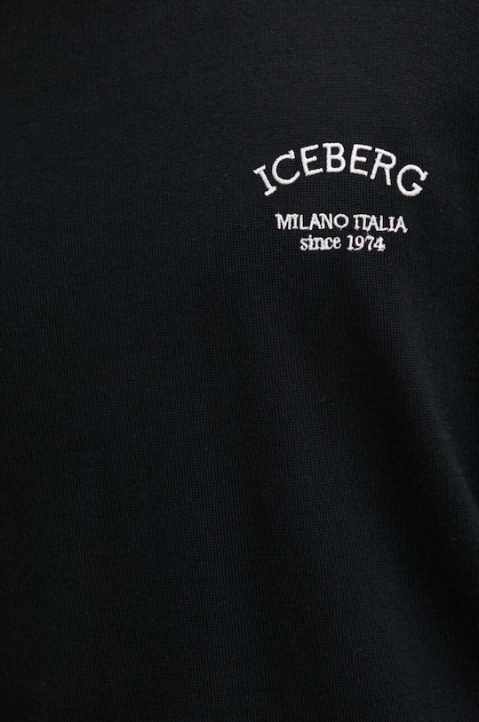 Iceberg sweter wełniany A006.9005 czarny