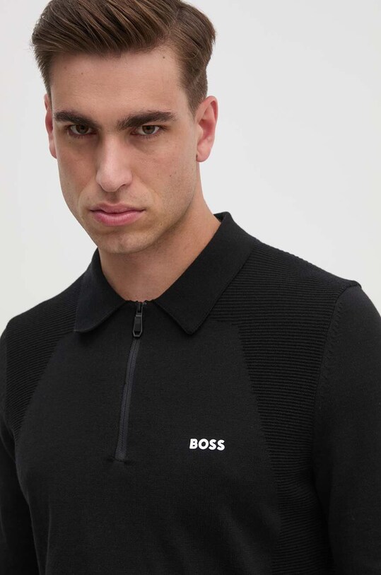 BOSS Green pulóver fekete 50520604