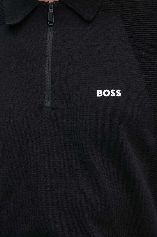Πουλόβερ Boss Green 50520604 μαύρο