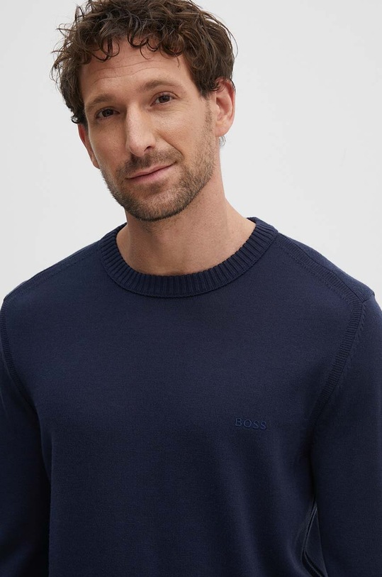 Vlněný svetr Boss Orange modrá 50501762