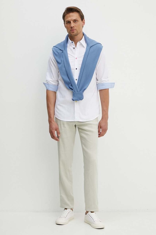 PS Paul Smith sweter bawełniany M2R.200YZ.L21858 niebieski AW24