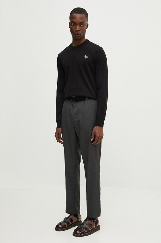 Хлопковый свитер PS Paul Smith M2R.200YZ.L21858 чёрный AW24