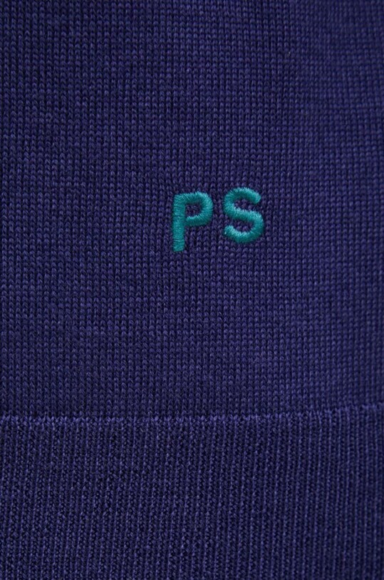 PS Paul Smith sweter wełniany M2R.203Y.N21861 granatowy