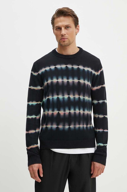 PS Paul Smith sweter bawełniany wzorzyste czarny M2R.960Y.N22151