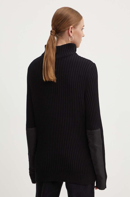 Одежда Хлопковый свитер HUGO 50516618 чёрный