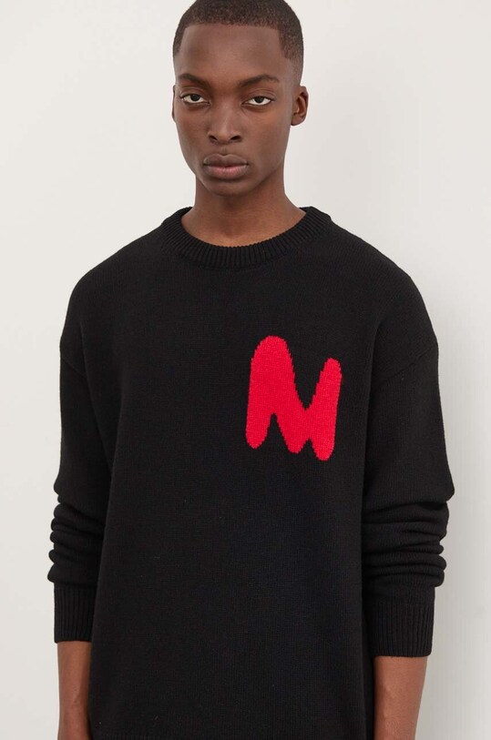 Вовняний светр MSGM чорний 3740MM219S.247569