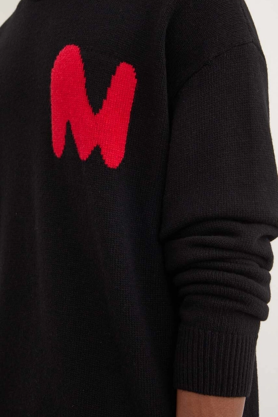 MSGM sweter wełniany 3740MM219S.247569 czarny