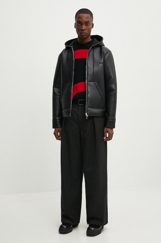 Шерстяной свитер MSGM 3740MM218.247593 чёрный AW24