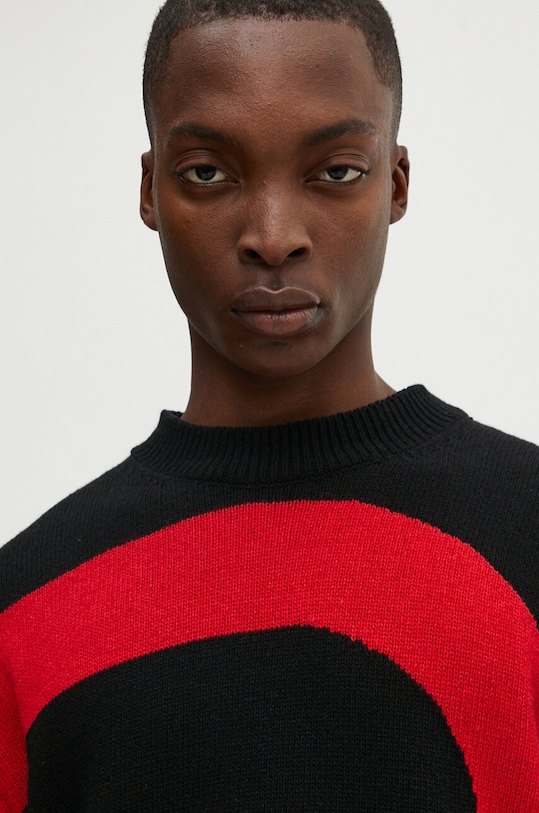 Шерстяной свитер MSGM чёрный 3740MM218.247593